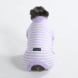 Hunde Pyjama - Lila Streifen