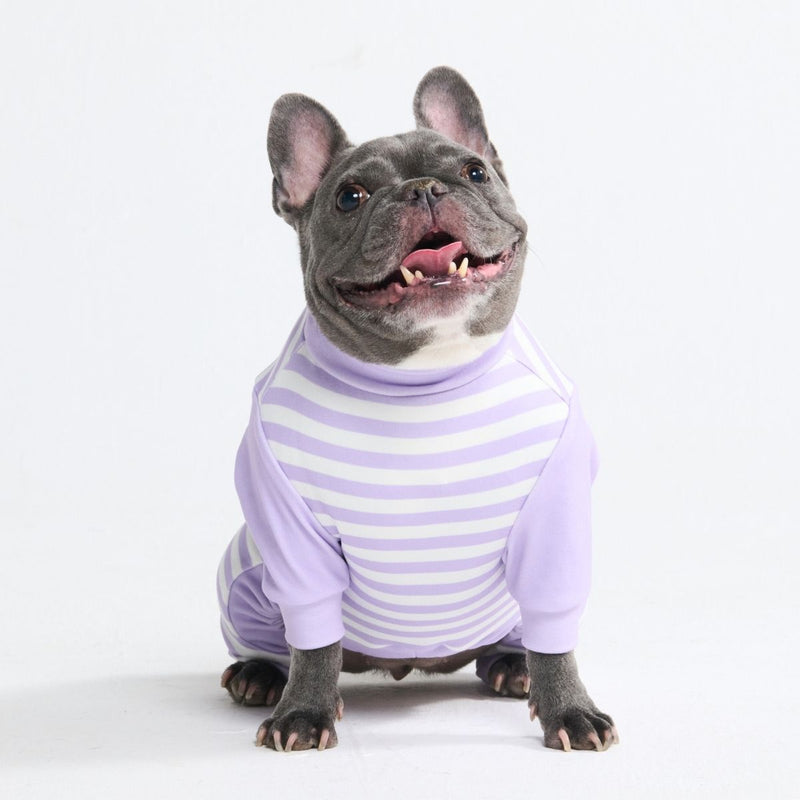 Hunde Pyjama - Lila Streifen