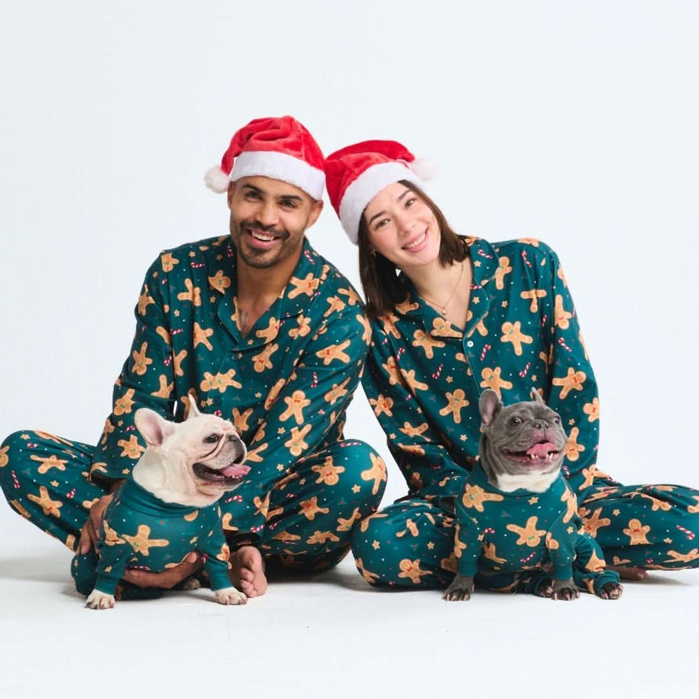 Dog Christmas Pajama Gingerbread Man SPARK PAWS