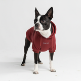 Essentielles Hunde Hoodie - Burgunder