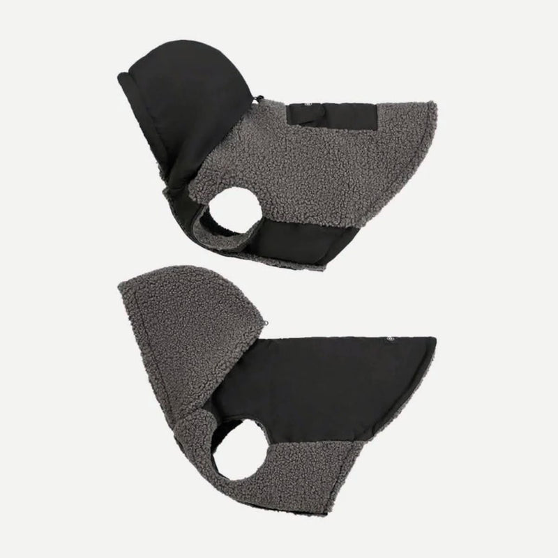 Wendejacke - Grau und Schwarz