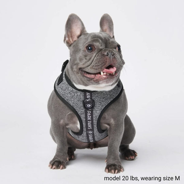 Superweiches Activewear Hundegeschirr - Grau