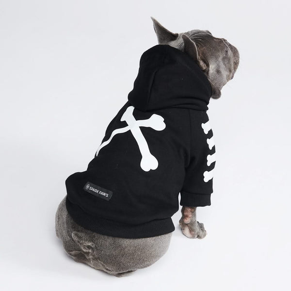 "WOOF" Hunde Hoodie - Schwarz & Reflektierend